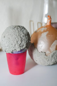DIY Beton Deko schale Kerzenhalter